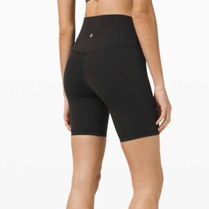 Lululemon Align Short *8" Black Nulu Buttery Soft Biker Shorts Stretch